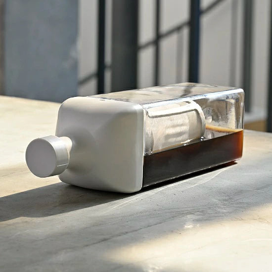 日本預訂|全港免運|HARIO - Ka-Ku 角瓶冷泡咖啡壺 Cold Brew Bottle 1L大容量 (KAC-110-PGR) 【平行進口|約2-3個星期內寄出】