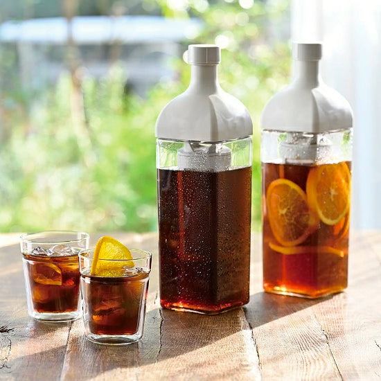 日本預訂|全港免運|HARIO - Ka-Ku 角瓶冷泡咖啡壺 Cold Brew Bottle 1L大容量 (KAC-110-PGR) 【平行進口|約2-3個星期內寄出】