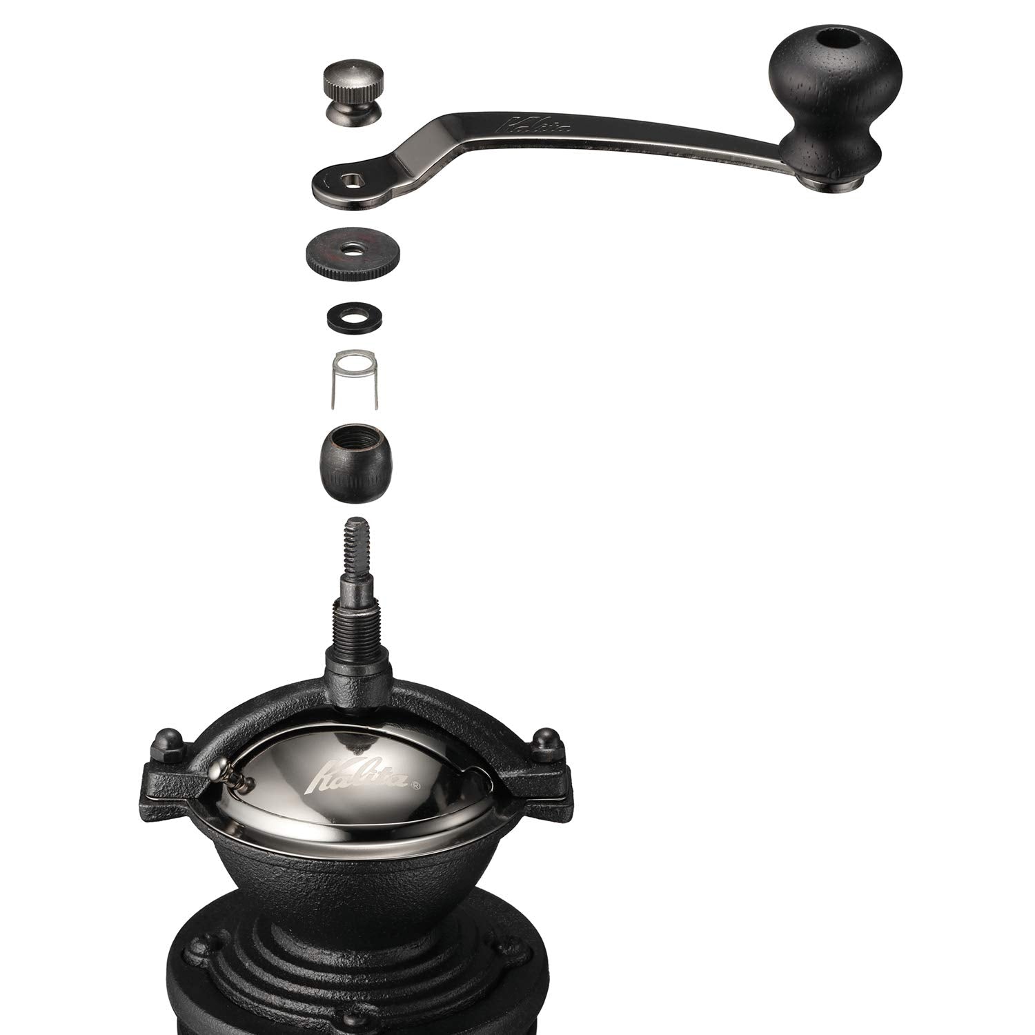 (預訂|全港免運) Kalita 經典圓頂細身造形 手搖/手動磨咖啡豆機 Round Slim Mill【約10-15個工作日內寄出】 - Premium Mall HK