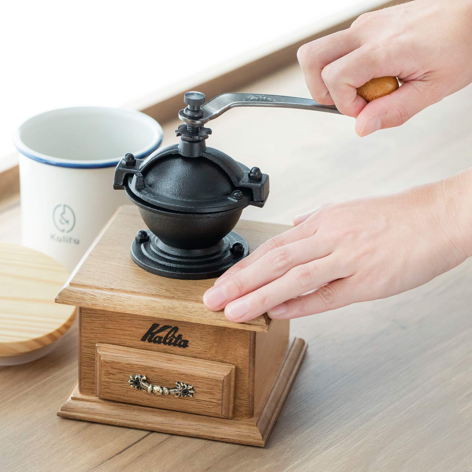 (預訂|全港免運) Kalita 經典方型 手搖/手動磨咖啡豆機 Classic Mill【約10-15個工作日內寄出】 - Premium Mall HK