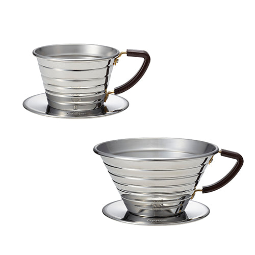 訂貨|全港免運|KALITA - 不銹鋼波浪咖啡濾杯 Stainless Wave Dripper 155/185【約2-3個星期內寄出】