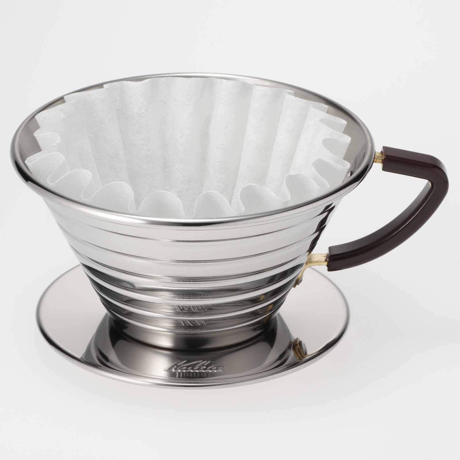 訂貨|全港免運|KALITA - 不銹鋼波浪咖啡濾杯 Stainless Wave Dripper 155/185【約2-3個星期內寄出】