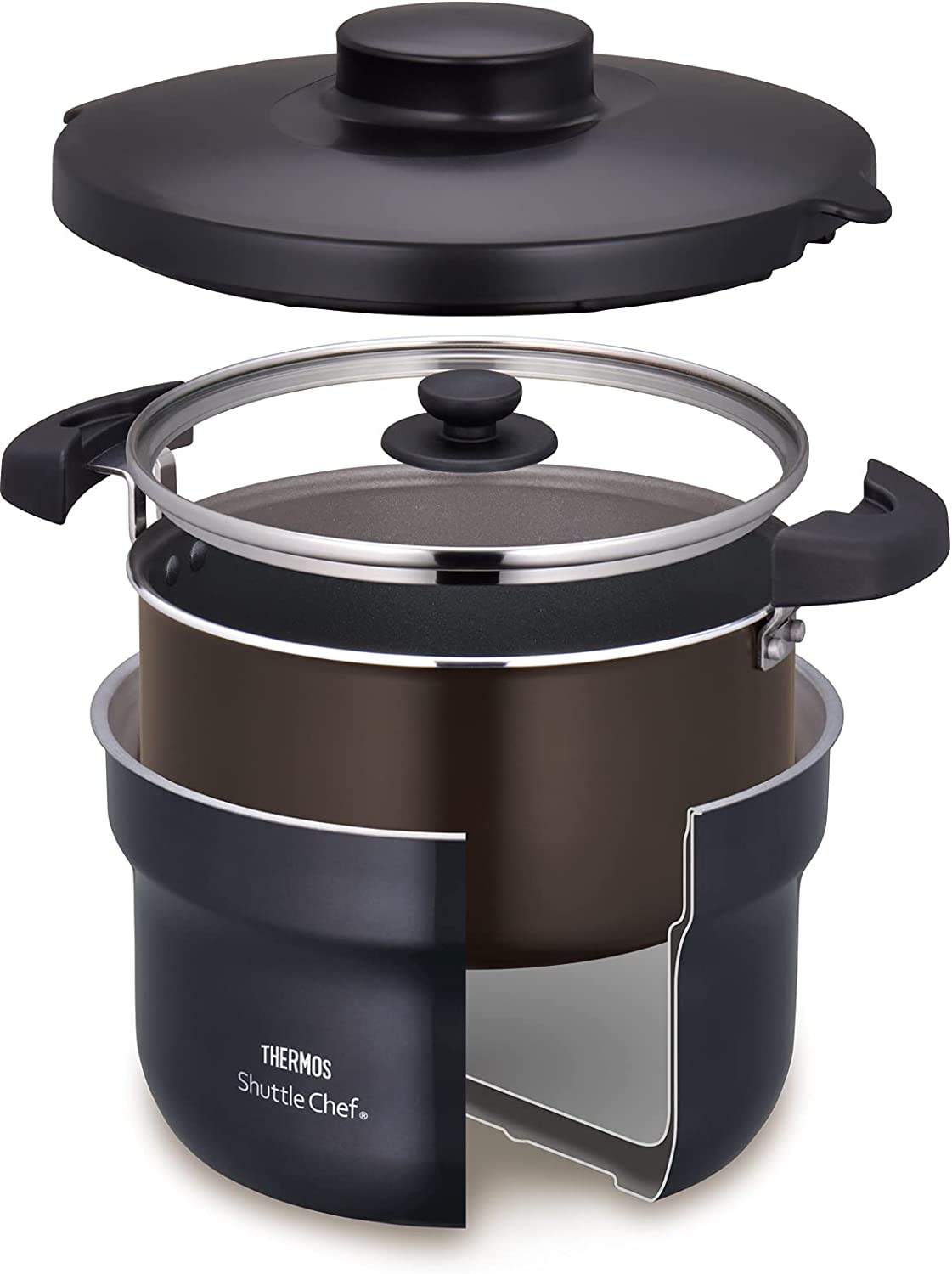 訂貨|全港免運|THERMOS - 膳魔師 日本版 Shuttle Chef 真空保溫調理煲 燜燒鍋 燜燒煲 3-5人用 2.8L KBJ-3001《停產 新款為KBJ-3002》