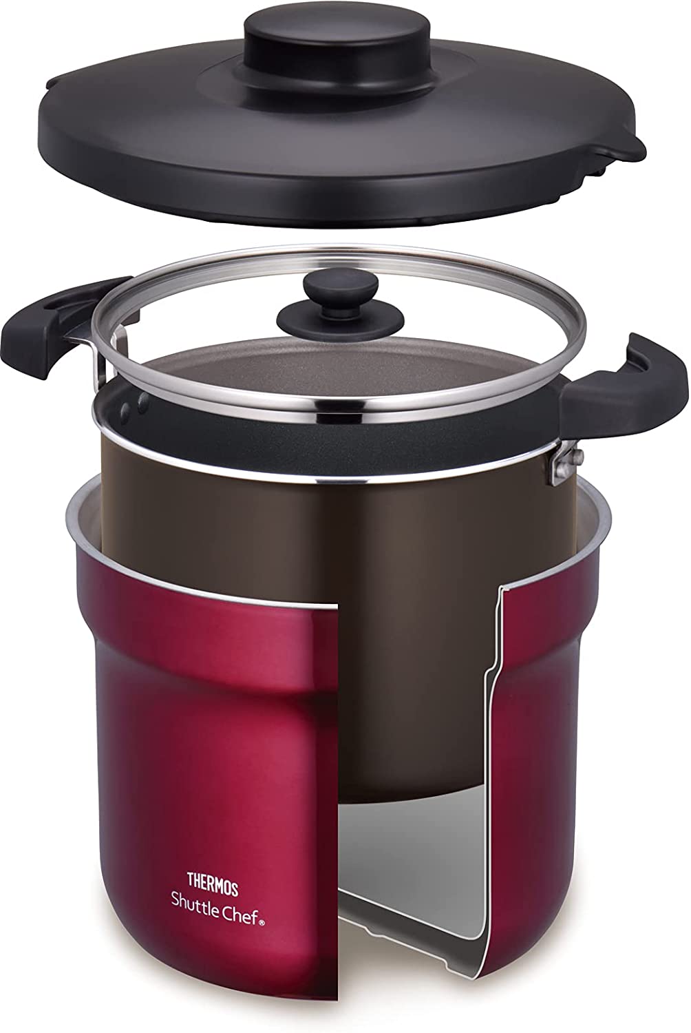 THERMOS - 膳魔師日本版 Shuttle Chef 真空保溫調理煲 燜燒鍋 燜燒煲 (4.3L 4-6人用 )【現貨|全港免運|平行進口】 - Premium Mall HK