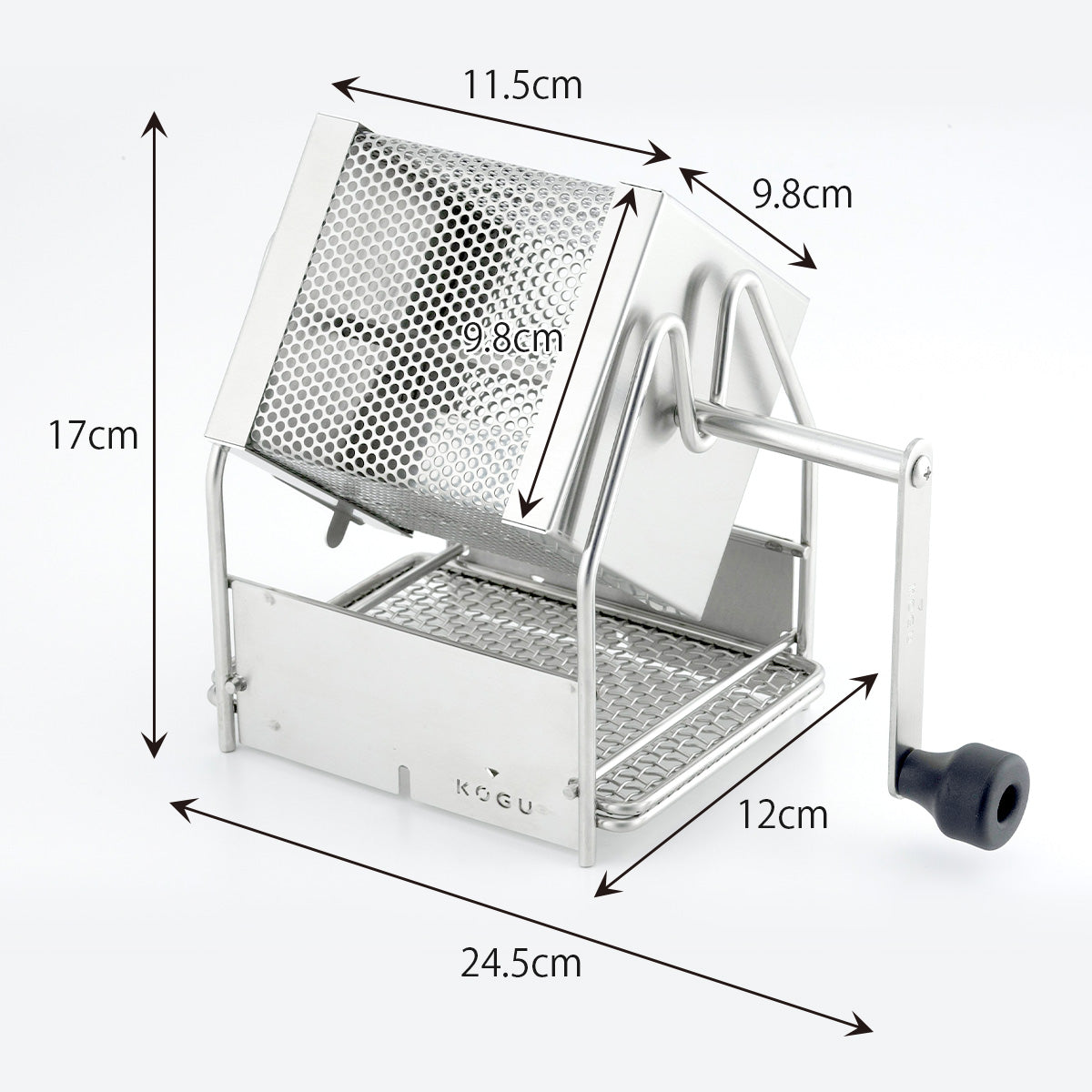 現貨|全港免運|KOGU - 咖啡考具 日本製旋轉式手搖烘豆機 咖啡焙豆器【平行進口】