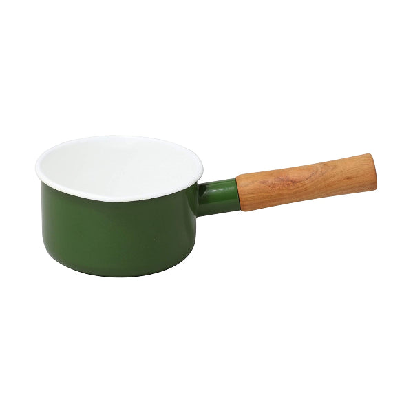(預訂|全港免運) 野田琺瑯 Noda Horo 日本製 Couleur系列 天然木柄 琺瑯牛奶鍋單手鍋 0.7L/12cm (IH不對應)【約10-15個工作日內寄出】 - Premium Mall HK