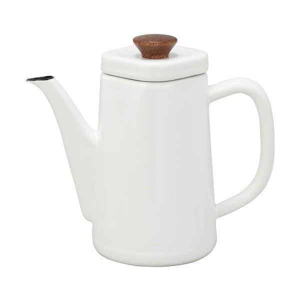 (預訂|全港免運) 野田琺瑯 Noda Horo 日本製 Anbi系列 琺瑯手沖壺 咖啡壺 1.2L (IH不對應)【約10-15個工作日內寄出】 - Premium Mall HK