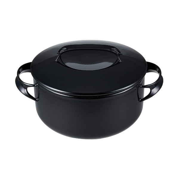 (預訂|全港免運) 野田琺瑯 Noda Horo 日本製 NOMAKU系列 琺瑯雙手鍋 連蓋 20cm/2.5L (IH100V,200V 對應)【約10-15個工作日內寄出】 - Premium Mall HK