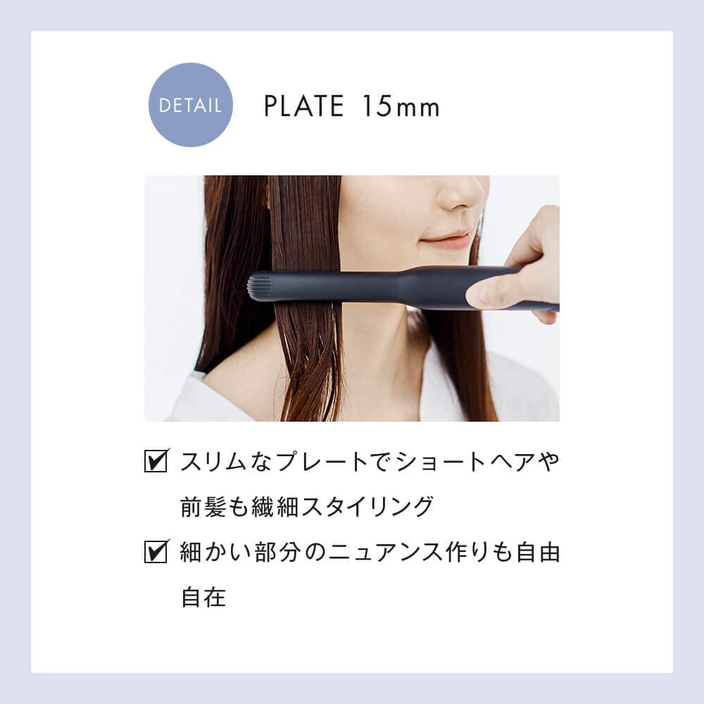 日本預訂|全港免運|SALONIA - 直髮用 電髮夾 HAIR STRAIGHTENER (Detail 15mm) 旅行用 平行進口【約10-15個工作日內寄出】