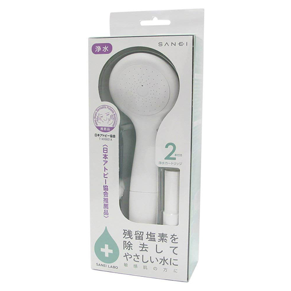 (預訂|全港免運) Sanei 三榮 日本製花灑頭 除氯淨水花灑 嬰兒/敏感肌專用/慳水45% (日本敏感協會推薦)【約10-15個工作日內寄出】 - Premium Mall HK