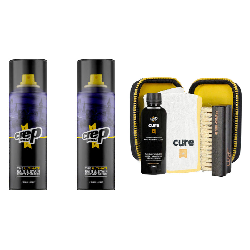 Crep Protect - Spray & Cure Bundle Set 拍檔套裝優恵 (2支防水噴霧+1套清潔套裝)【現貨|全港免運】