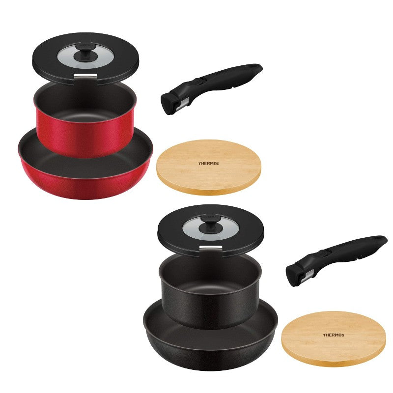 (預訂|全港免運) THERMOS 膳魔師 日本版 可拆手柄廚具套裝 5件裝 KSA-5A【約10-15個工作日內寄出】 - Premium Mall HK