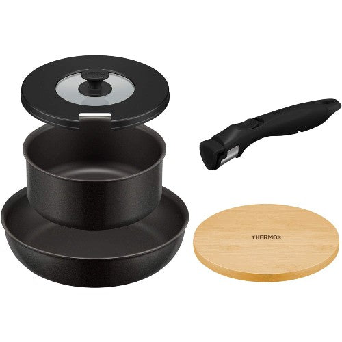 (預訂|全港免運) THERMOS 膳魔師 日本版 可拆手柄廚具套裝 5件裝 KSA-5A【約10-15個工作日內寄出】 - Premium Mall HK