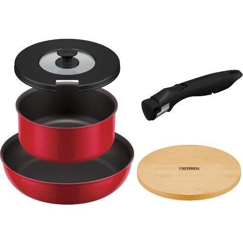 (預訂|全港免運) THERMOS 膳魔師 日本版 可拆手柄廚具套裝 5件裝 KSA-5A【約10-15個工作日內寄出】 - Premium Mall HK