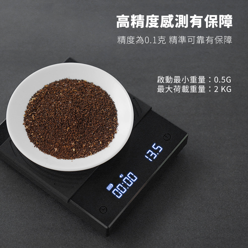 現貨|全港免運|Timemore - 泰摩 Basic+ Basic Plus 第3代 黑鏡 LED觸控秤重計時電子秤 Coffee Weighing Panel