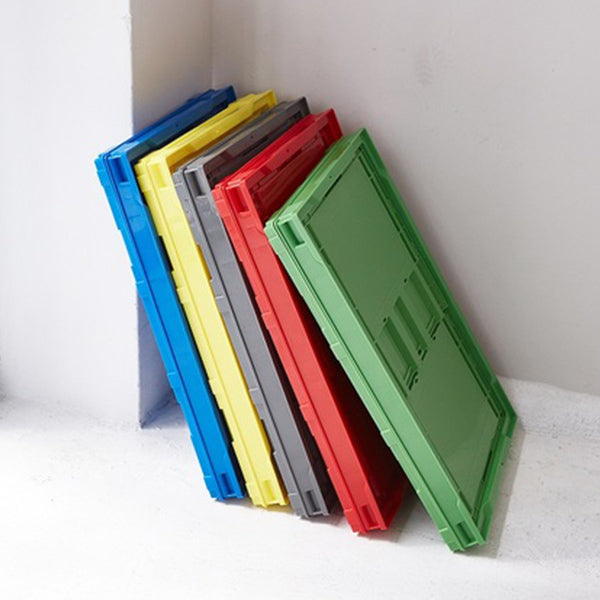 (預訂|全港免運) 日本製 TRUSCO 實色 薄身可摺疊慳位儲物箱 50L【約10-15個工作日內寄出】 - Premium Mall HK