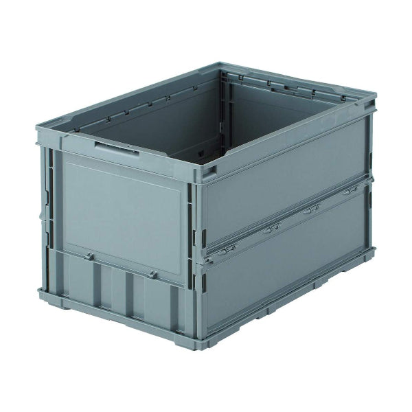 (預訂|全港免運) 日本製 TRUSCO 實色 薄身可摺疊慳位儲物箱 50L【約10-15個工作日內寄出】 - Premium Mall HK