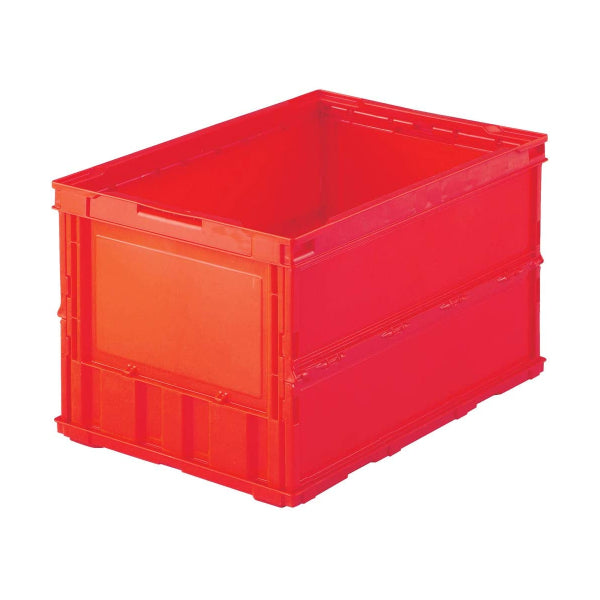 (預訂|全港免運) 日本製 TRUSCO 實色 薄身可摺疊慳位儲物箱 50L【約10-15個工作日內寄出】 - Premium Mall HK