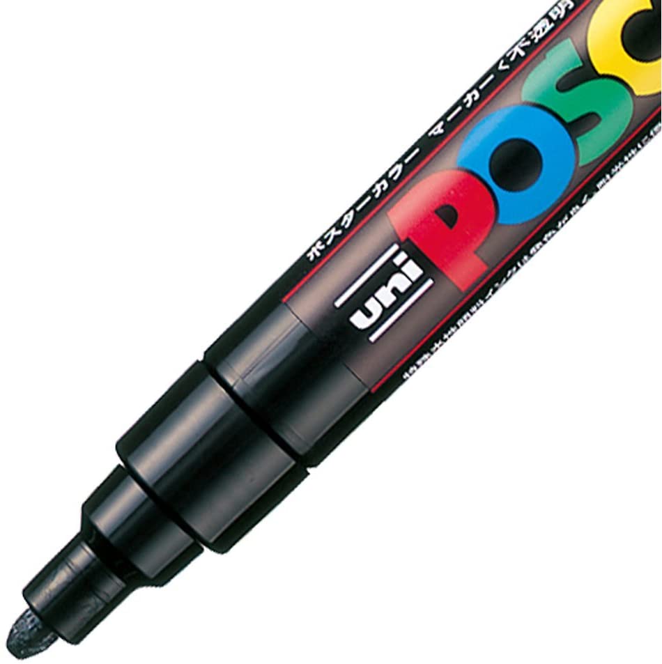 日本預訂|全港免運|uni - 15色套 三菱鉛筆 POSCA 海報彩色麥克筆/廣告筆/塗鴉筆 Marker Pens PC-5M (筆尖為1.8–2.5mm)【平行進口|約10-15個工作日寄出】