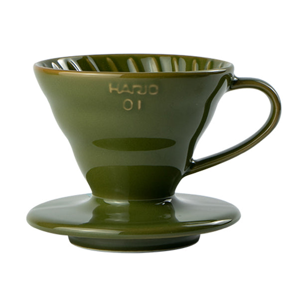 現貨|全港免運|HARIO - V60 01彩虹陶瓷咖啡濾杯 Ceramic Dripper 1-2杯 藍媚茶 (VDC-01-AG)【平行進口】