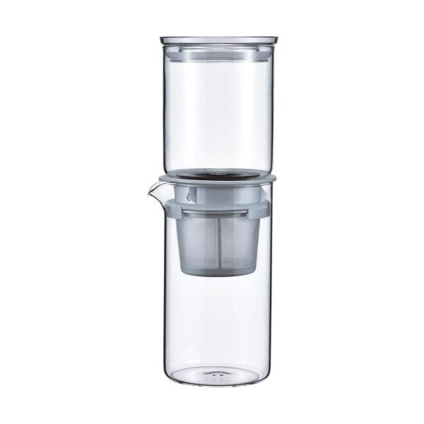 (預訂|全港免運) HARIO 水滴式滴漏式2用 咖啡壺/茶壺 Water Dripper Drop (600ml) WDD-5-PGR【約10-15個工作日內寄出】 - Premium Mall HK