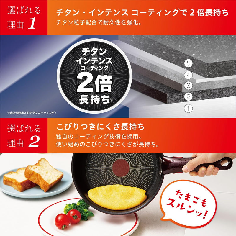 日本預訂｜全港免運｜T-Fal - 日本版Tefal ingenio 單柄鍋 Single Handled Pot 20cm (藍色, 只限直火使用)【平行進口｜約2-3個星期內寄出】