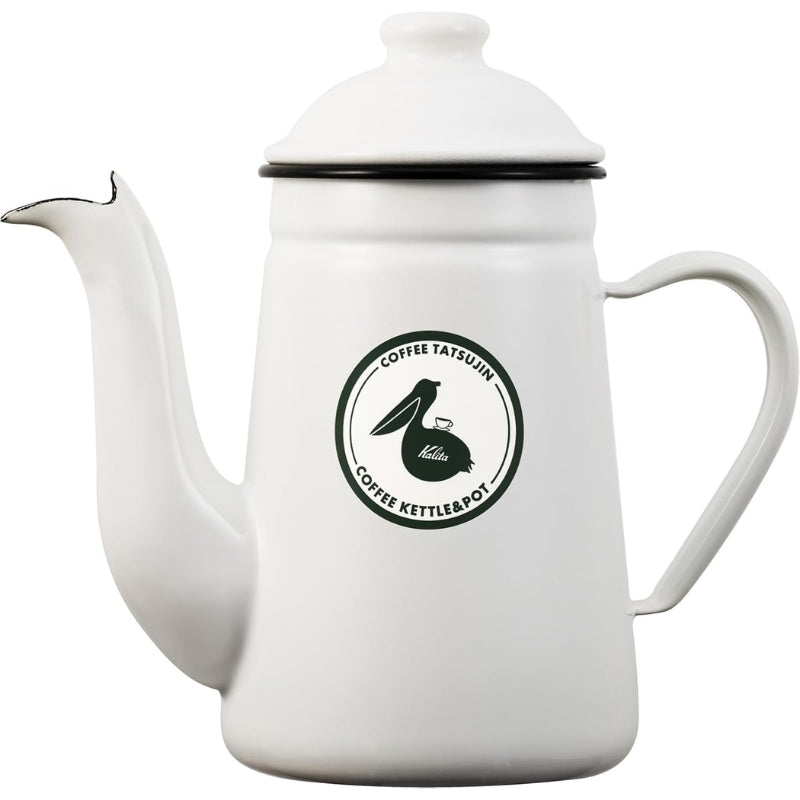 日本預訂｜全港免運｜Kalita - 咖啡達人 鶴嘴琺瑯瓷咖啡手沖壺 (1000ml) Pelican Pot 1ℓ Drip Pot, Kettle【約10-15個工作日內寄出】