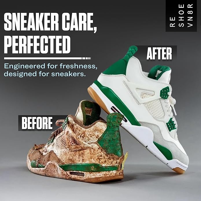 香港現貨｜全港免運｜Reshoevn8r - R8 Shoe Cleaning Solution 鞋類波鞋清潔液 (8oz) 適用於帆布、皮革、網布、絨面革、白色和磨砂皮鞋的運動鞋清潔劑