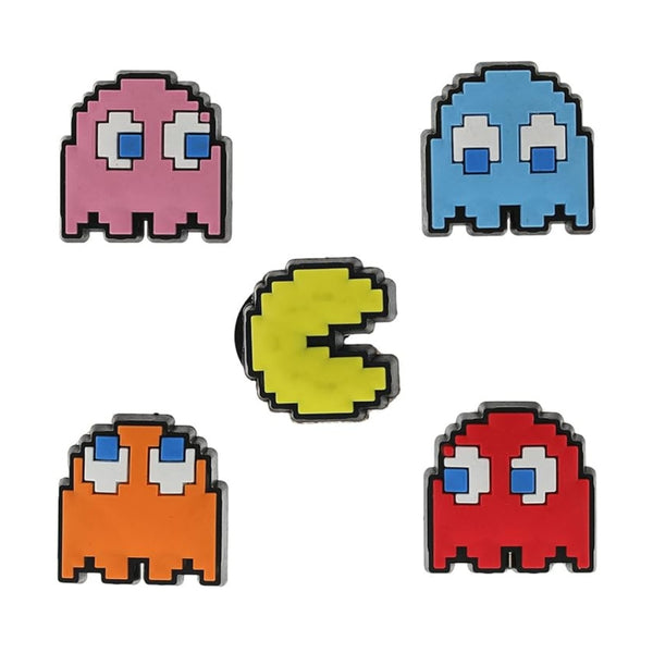 日本預訂｜全港免運｜Crocs - 日本版Charms 洞洞鞋扣 食鬼 Pac-Man 5件組 【平行進口｜約10-15個工作日內寄出】