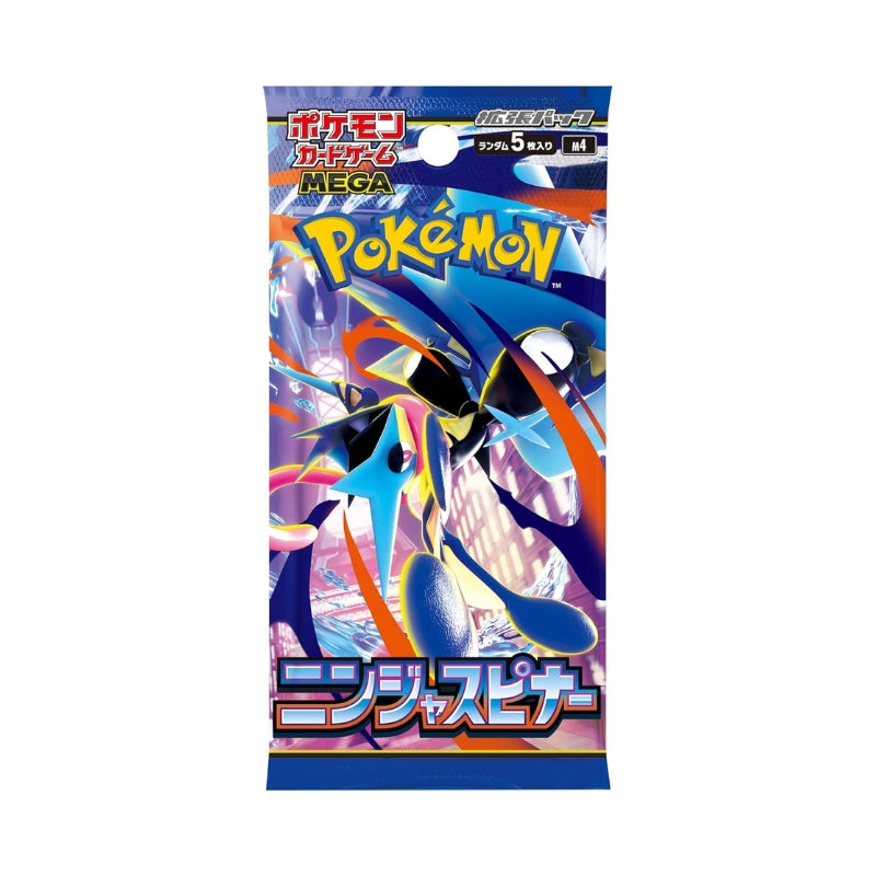 日版現貨｜全港免運｜Pokemon寶可夢 - PTCG M4 MEGA Ninja Spinner 原盒原膜未拆封 (擴充包 30包/盒) ニンジャスピナー 忍者飛旋