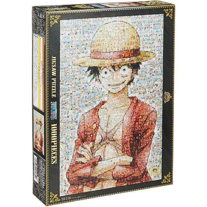 預訂｜全港免運｜ENSKY - 海賊王拼圖 One Piece Mosaic Art Jigsaw Puzzle 馬賽克 路飛Luffy 半身肖像圖 1000塊 (50 x 75cm)【約10-15個工作日內寄出】