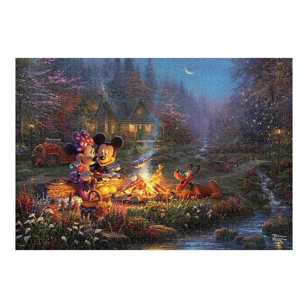 預訂｜全港免運｜Tenyo - 迪士尼拼圖 Disney Jigsaw Puzzle 米奇和米妮 甜蜜的篝火 1000塊 (51 x 73.5cm)【約10-15個工作日內寄出】