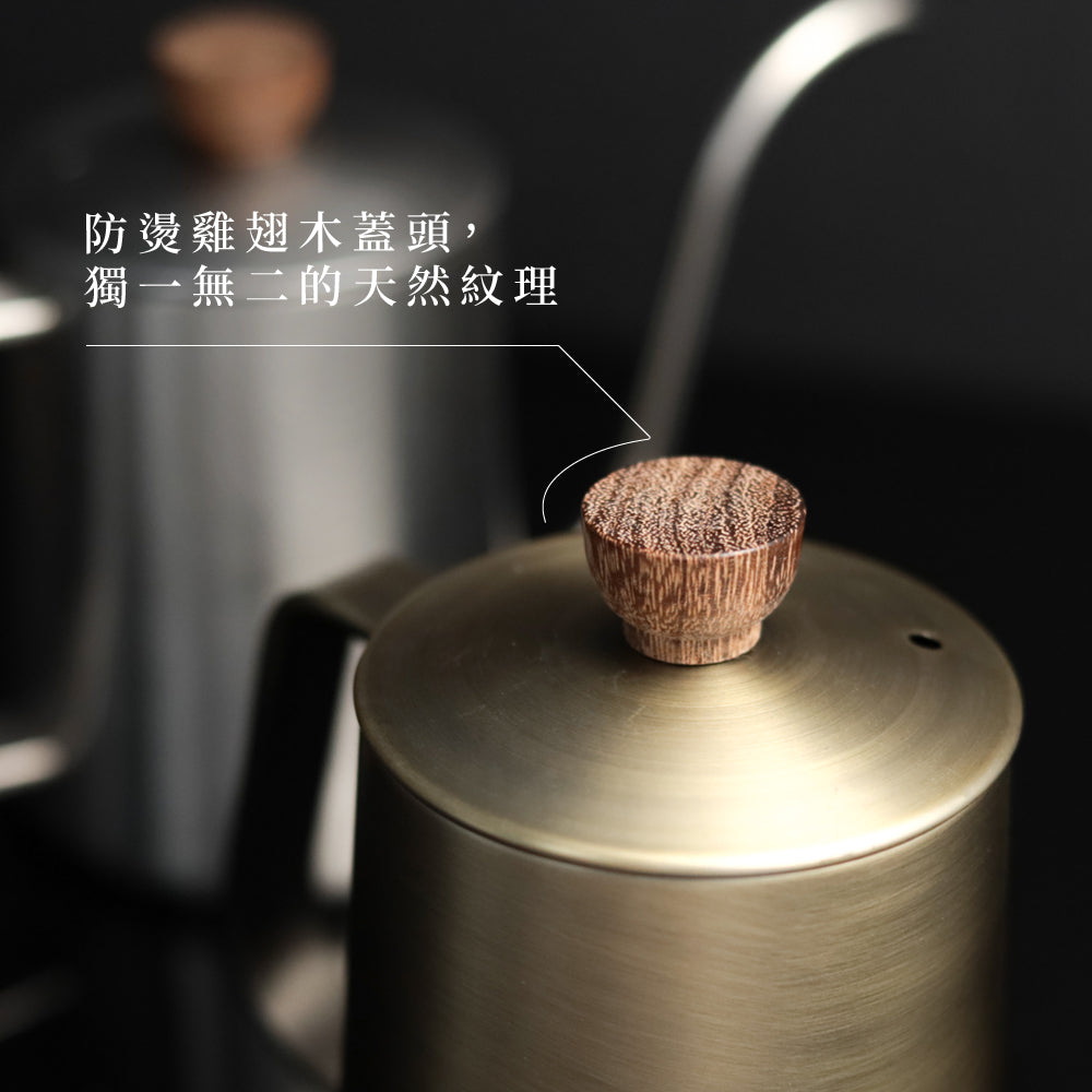 現貨｜全港免運｜CUG - 不銹鋼咖啡手沖壺 天鵝壺 600ml (CUG-P20406) - 雅黑色