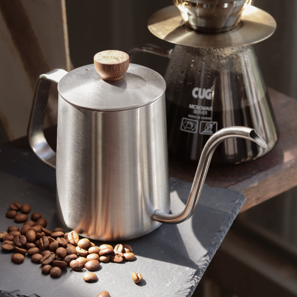 現貨｜全港免運｜CUG - 不銹鋼咖啡手沖壺 天鵝壺 600ml (CUG-P20406) - 雅黑色