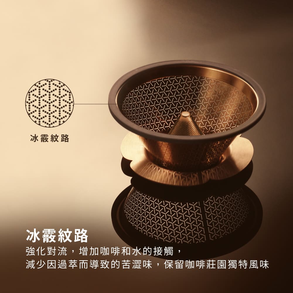 (預訂｜全港免運) Driver - 台灣製 小山濾杯 Coffee Dripper 咖啡金 (1-3杯)【約5月下旬寄出】 - Premium Mall HK