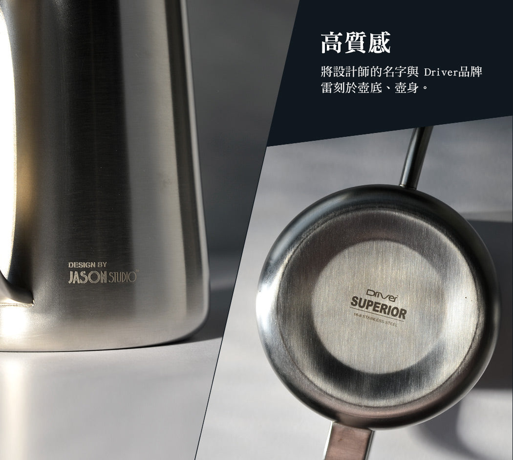 現貨｜全港免運｜Driver - Superior系列 不銹鋼細口手沖壺 Coffee Kettle 600ml (DRP-D002283) - 紅銅