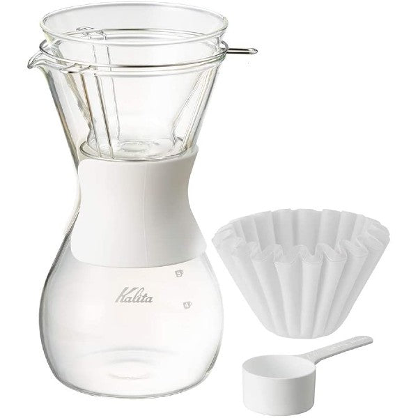(預訂｜全港免運) Kalita 185系列 玻璃濾杯 滴漏咖啡壺組套裝 Wave Style 185 Set (含濾紙)【約10-15個工作日內寄出】 - Premium Mall HK