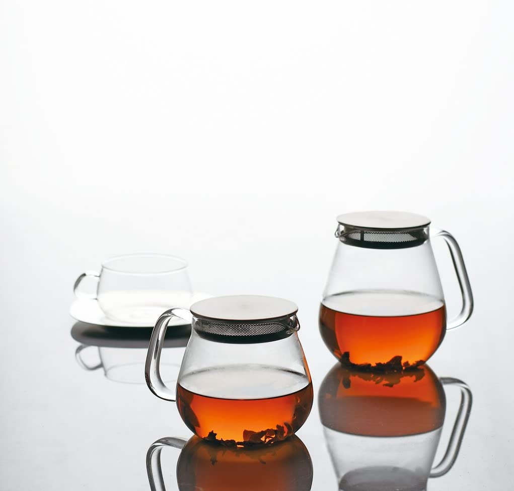預訂｜全港免運｜KINTO - UNITEA One Touch 玻璃茶壺 (460ml)【平行進口｜約10-15個工作日內寄出】