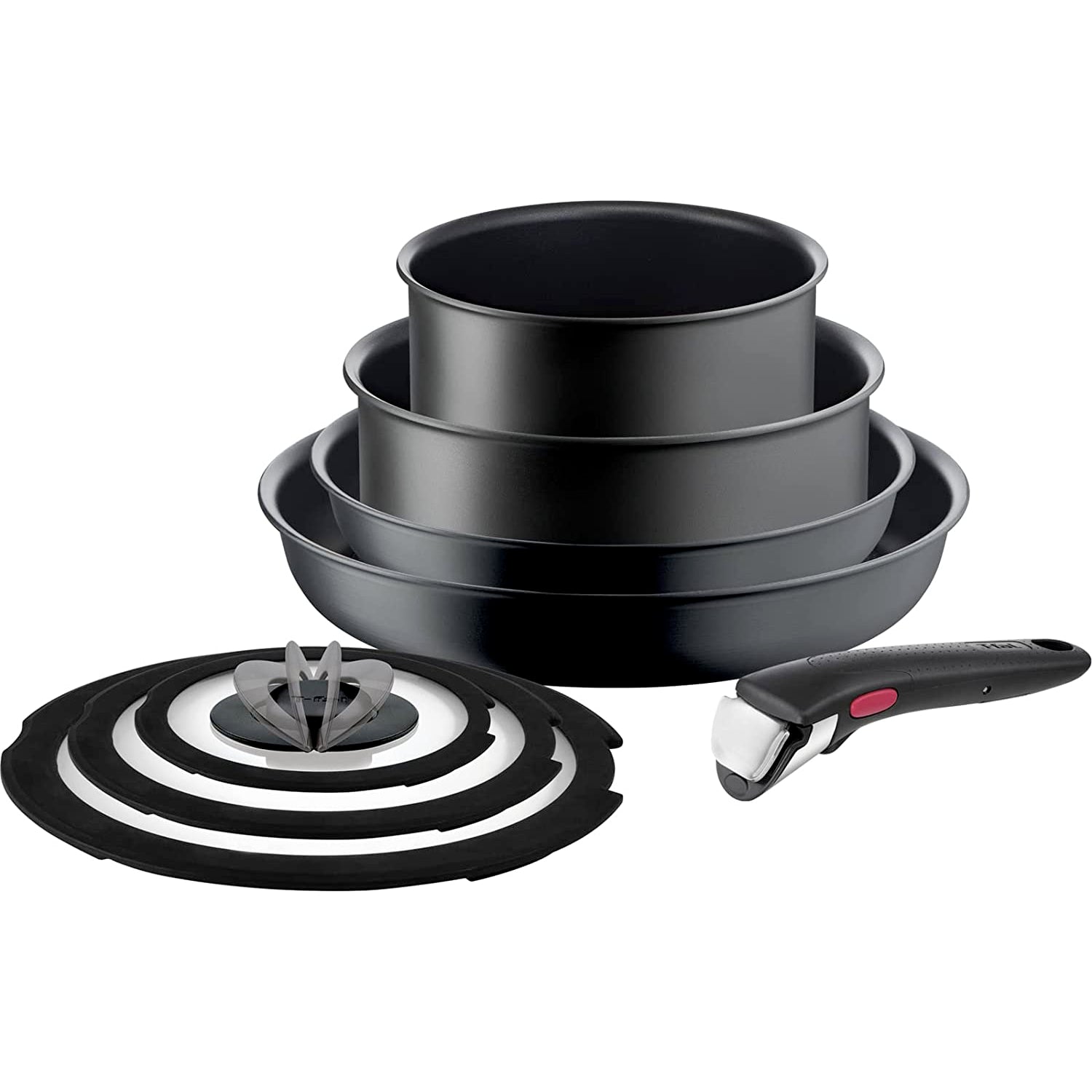 預訂｜全港免運｜T-Fal - 日本版Tefal ingenio 可拆式手柄 慳位廚具套裝 (8件套裝, IH對應) 【平行進口｜約10-15個工作日內寄出】 - Premium Mall HK