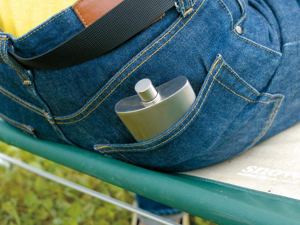 (預訂｜全港免運) 日本 Snow Peak Titanium Flask M 鈦金屬方形 酒瓶/酒壺 T-012 (140ml)【約10-15個工作日內寄出】