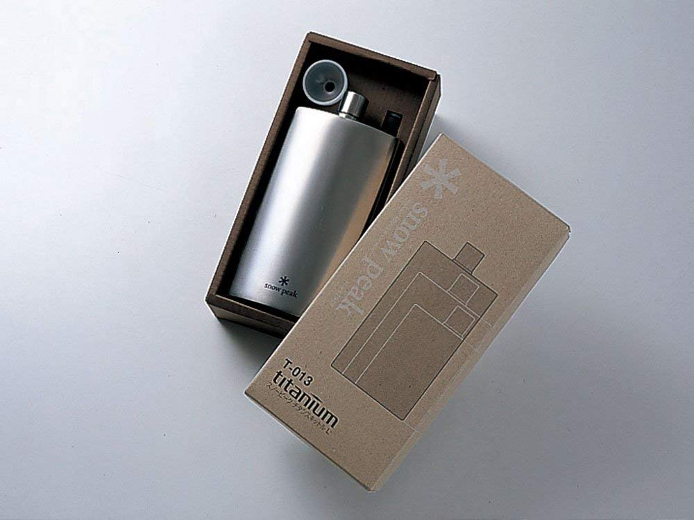 (預訂｜全港免運) 日本 Snow Peak Titanium Flask L 鈦金屬方形 酒瓶/酒壺 T-013 (170ml)【約10-15個工作日內寄出】