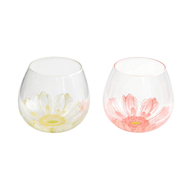 (預訂｜全港免運) 日本製 東洋佐佐木 Toyo-Sasaki Glass 非洲菊玻璃杯 (一套2隻 495ml)【約10-15個工作日內寄出】