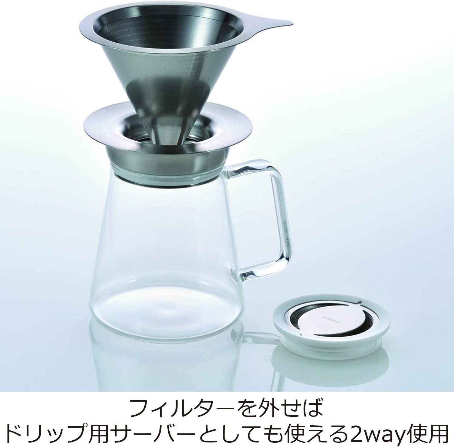 預訂｜全港免運｜Hario - 辛普利簡約玻璃茶壺 Tea Server Simply TS-45-HSV (450ml)【平行進口｜約10-15個工作日內寄出】
