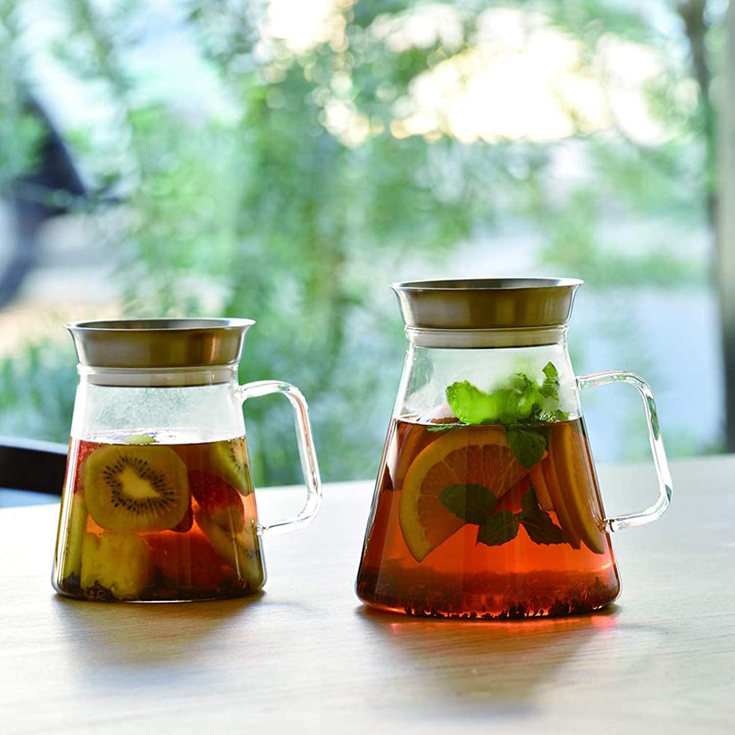預訂｜全港免運｜Hario - 辛普利簡約玻璃茶壺 Tea Server Simply TS-45-HSV (450ml)【平行進口｜約10-15個工作日內寄出】