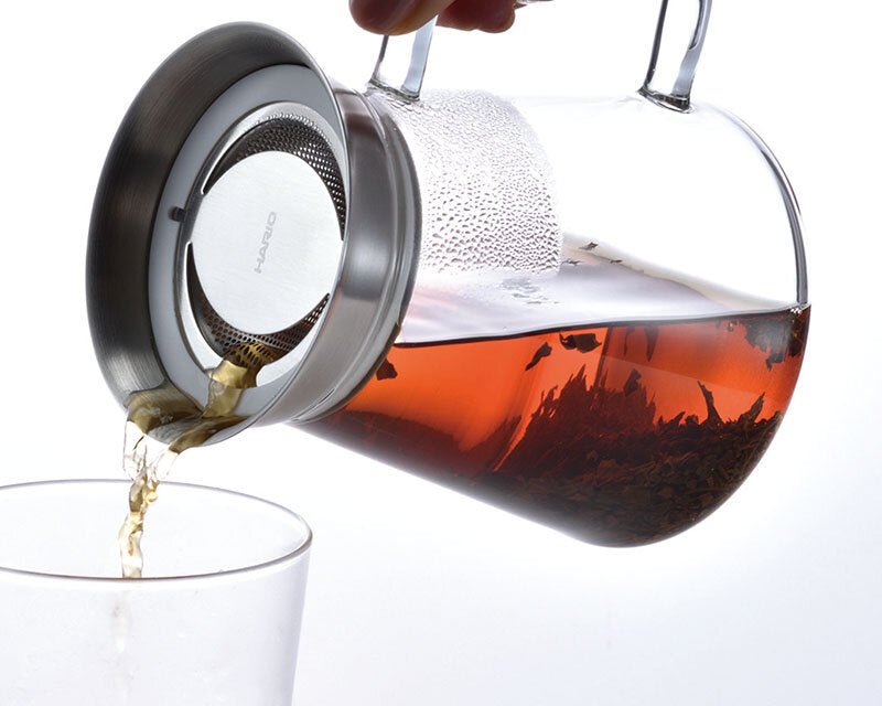 預訂｜全港免運｜Hario - 辛普利簡約玻璃茶壺 Tea Server Simply TS-45-HSV (450ml)【平行進口｜約10-15個工作日內寄出】
