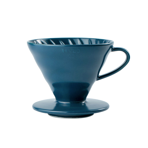現貨｜全港免運｜HARIO - V60 02彩虹陶瓷咖啡濾杯 Ceramic Dripper 1-4杯 吳須色/藍色 (VDC-02-SB)【平行進口】
