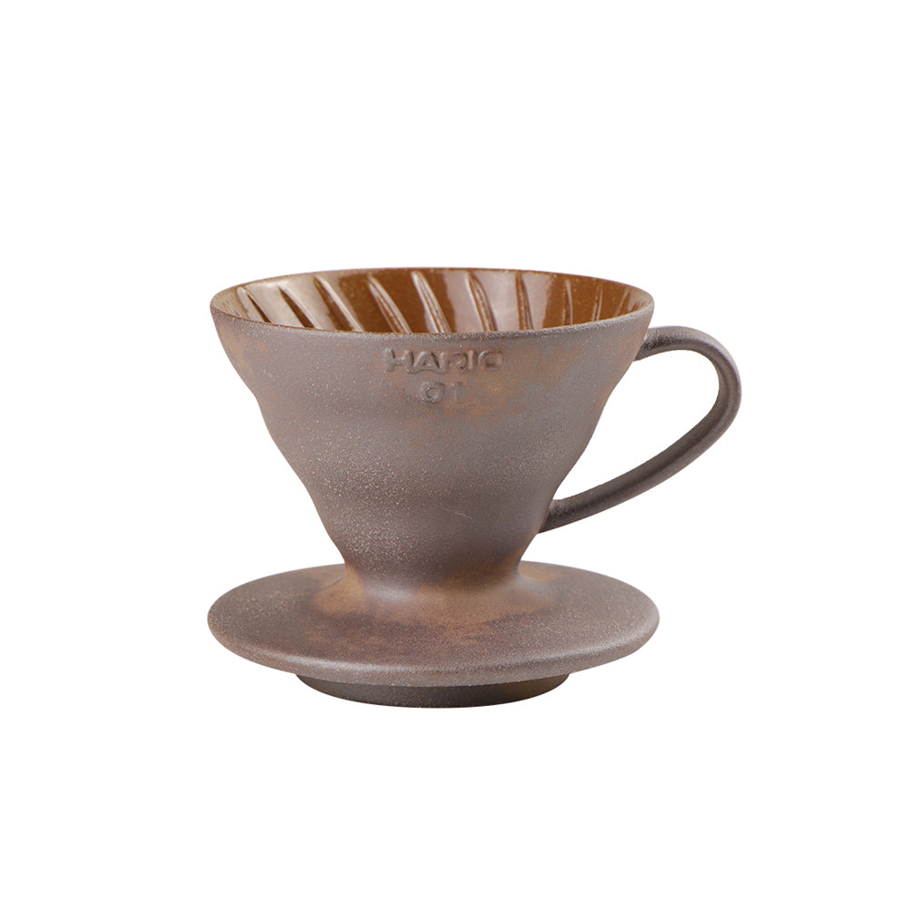 現貨｜全港免運｜HARIO - 陶作坊 V60 01老岩泥 咖啡手沖濾杯  1-2杯 (VDCR-01-BR)【平行進口】