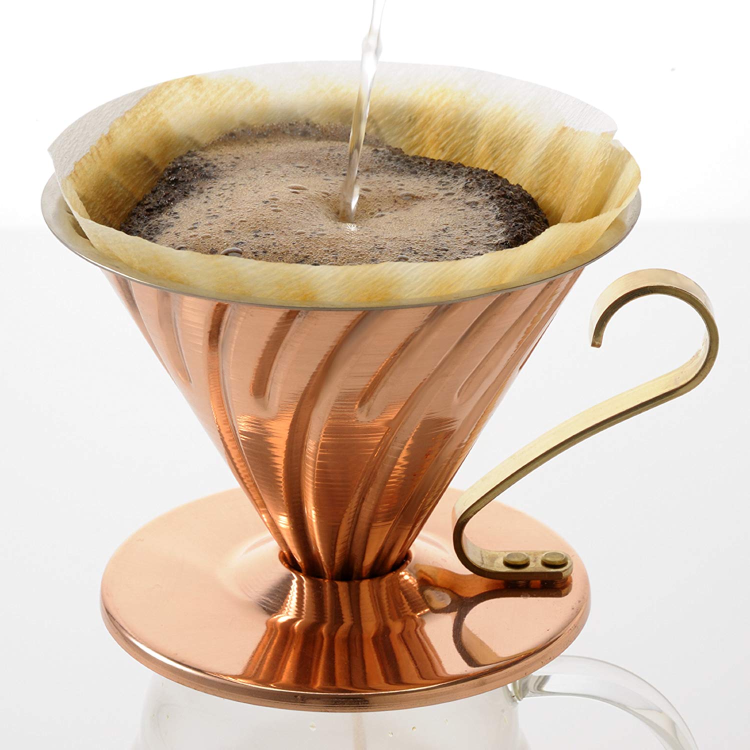 (預訂｜全港免運) HARIO V60 02 銅製咖啡濾杯 Copper系列 Dripper 1-4杯 VDP-02CP【約10-15個工作日內寄出】 - Premium Mall HK
