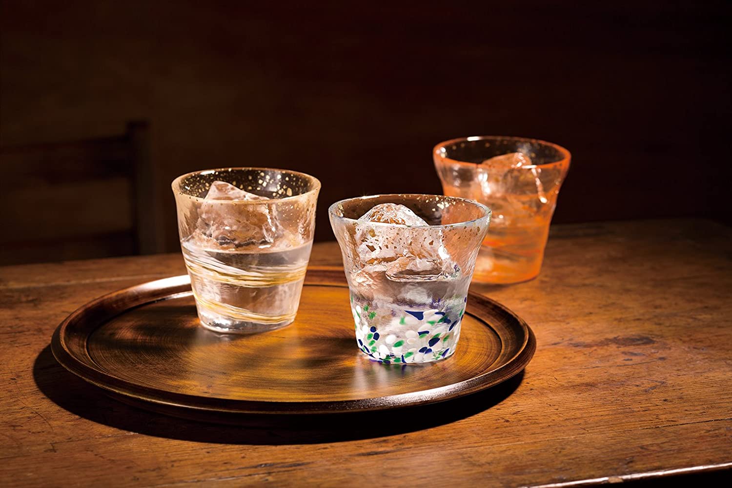 (預訂｜全港免運) 日本製 津輕 四季靈感設計 玻璃杯「氷華」300ml 木盒包裝【約10-15個工作日內寄出】