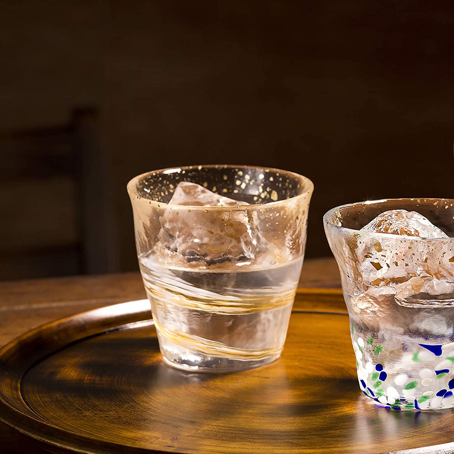 (預訂｜全港免運) 日本製 津輕 四季靈感設計 玻璃杯「氷華」300ml 木盒包裝【約10-15個工作日內寄出】